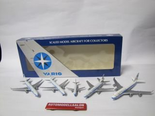 Schabak Flugzeug Metall Set VARIG   B747 B767 MD 11 DC 10 B737 (x254