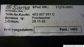Original Audi A8 4.0 TDI Frontascher Aschenbecher 4E0857951