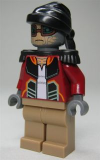 LEGO Star Wars Figur Hondo Ohnaka (Weequay Pirat) aus 7753 mit Blaster