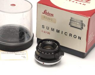 Leica M 12,0/35 mm black paint Summicron 8 Element MIN