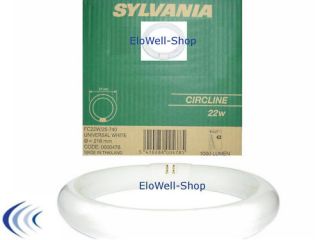 SYLVANIA Leuchtstofflampe 22W 25 740 Ringroehre weiss