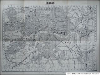 1862 London Stadtplan Weltausstellung City Map Great Exhibition World