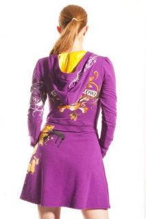 Ed Hardy Damen Hoodie Dress purple