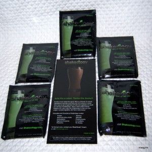 SHAKEOLOGY  5 GREENBERRY PACKETS PLUS RECIPE CARD