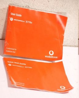 Bedienungsanleitung Motorola E770v User Guide und Quick Start Guide