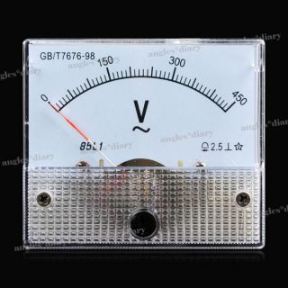 Voltmeter Analog messtechnik AC 0 450V Drehspulinstrument Einbau