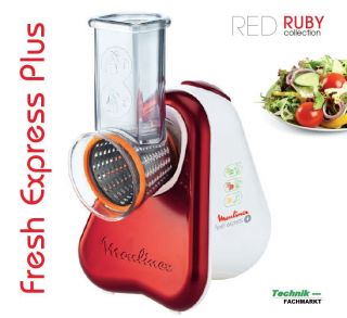 Moulinex DJ 756 Fresh Express PLUS elektrisches Schnitzelwerk Red Ruby