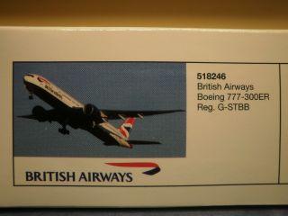 Herpa Wings 1500 Boeing 777 300ER British Airways