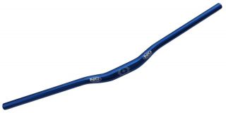 Alu Mountainbike OS Lenker Riser 760 mm in blau nur 268g