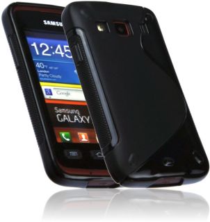 Rubber Silikon Case f. Samsung Galaxy Xcover S5690 Tasche Schutzhülle