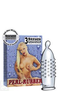Secura PERL RUBBER 3er Kondome Noppen Struktur #809