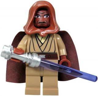 LEGO Star Wars Figur Jedi Mace Windu mit Umhang, Kappe und
