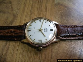 Schöne Handaufzug Armbanduhr „GUB   Glashütte“ aus den 60er