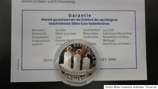 Silber Euro Gedenkmünzen verschiedene Euro Länder