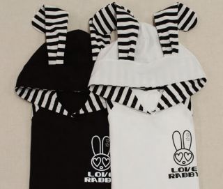 New Ladies Japanese Cosplay Emo Cute Japanese Bunny Rabbit Ear Shirt