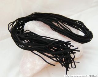 Lederband 100% Leder 1 m (100 cm) schwarz seidiges Leder ohne