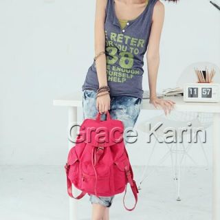 NEU Damen Canvas Schultertaschen Backpack Bag Purse Bookbags Mode
