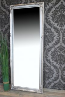 Spiegel Wandspiegel AVERY silber Barock 130 x 50 cm