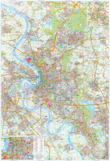 Düsseldorf Karte   Stadtplan mit Postleitzahlen ★