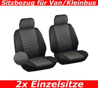 Schonbezüge 2x Sitzer Sitze Peugeot 307SE 806 807 Grau AS31