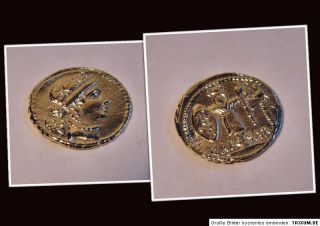 OffizielleMetallreplik einer römischen Aureus Münze zu Ehren Julius