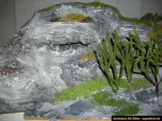 Romantik Diorama Felsen mit Höhle  H0 187   Handarbeitsmodell