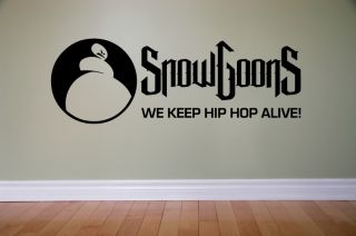 Wandtattoo Aufkleber Musik music Hip Hop SNOWGOONS WE KEEP HIPHOP
