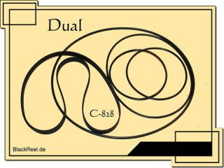 Dual C 828 Riemen rubber belts Cassette Tape Deck