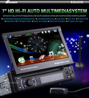 ES829GE 7 1 Din HD Autoradio Car DVD/USB/SD Player GPS DVB T iPod
