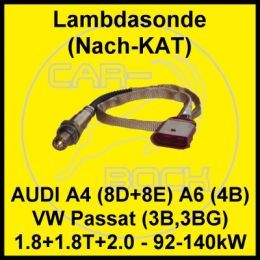 Lambdasonde (nach KAT) AUDI A4 (8D+8E) A6 (4B) VW Passat (3B,3BG) ~ 1
