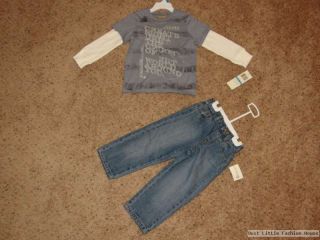 Original Guess Baby Set Langarm Shirt Jeans 92   NEU