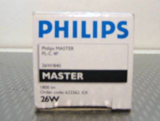 Philips Master PL C 4 P26 W/ 840 Order Code 623362