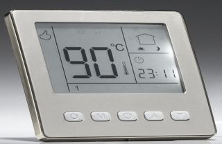 Digital Thermostat Raumthermostat silber #841programmierbar