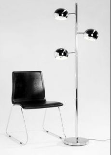 Stehlampe Stehleuchte BALL chrom Kugeldesign Retro Style Design Lampe