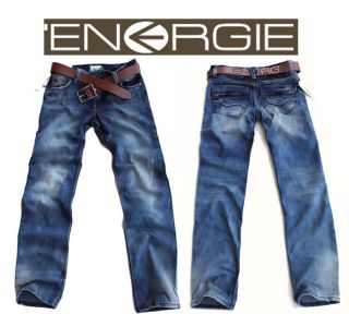 Energie Vogue Mens Washed Dark Blue Jeans size W30 / W32 / W34 L32