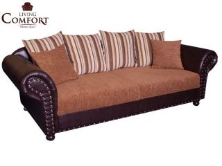 Big Sofa  Hawana  gerade im Kolonialstil Couch Sofa