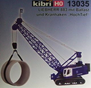 kibri H0 13035 LIEBHERR 883 mit Ballast und Kranhaken, Bausatz