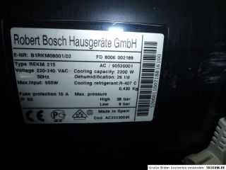 Klimagerät v.Bosch Silver Edition Typ REKM 215(955/2200Watt) / 879.O