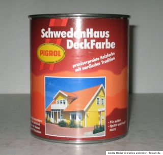 75 L Pigrol Schwedenhaus Deckfarbe(1L / 11,87,  €) Licht Grau 7035
