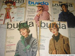 27 BURDA Modezeitschriften mit Schnittmuster, 60er/70er