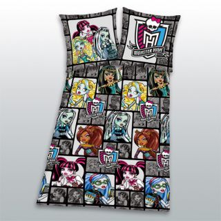 coole Monster High Flanell Bettwäsche Cleo Draculana Frankie Ghoulia