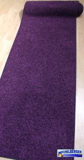 günstiger Shag Teppich Läufer *Bea Slim 879 purple 70cm