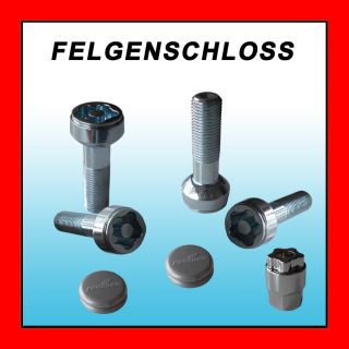 Felgenschloss Kleeblatt (Nr.903) Silber / MERCEDES C CLASSE W204