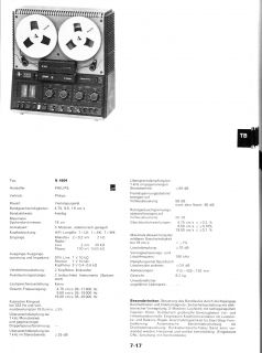 Philips N4504 Tonbandgerät, defekt