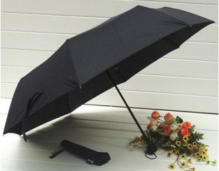 Auto Open Black Umbrella Totes，rain or sun Folding umbrella