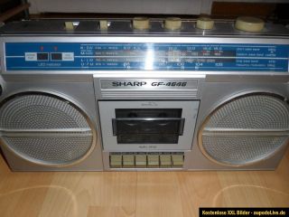 SHARP GF 4646 Stereo Radiorecorder Ghettoblaster Boombox Rarität