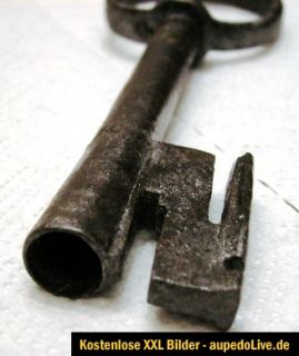 alter Hohlschlüssel Schlüssel Barock Kastenschloss Truhenschloss um
