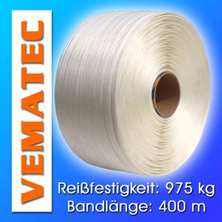 Textil Umreifungsband HD 975 kg, Kraftband 19 mm 400 m Polyesterband