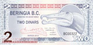 Beringia B.C.   2 Dinars 2012   Privatausgabe (913) UNC