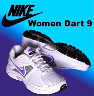 NIKE WMNS Dart 9 Women white/bright violet leichter Laufschuh Running